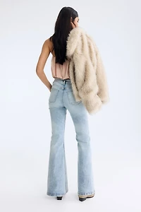 Jean évasé taille haute