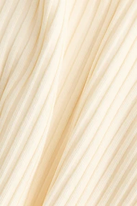 Robe frangée en tricot côtelé
