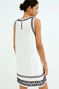 MAMA Before & After Embroidered Dress