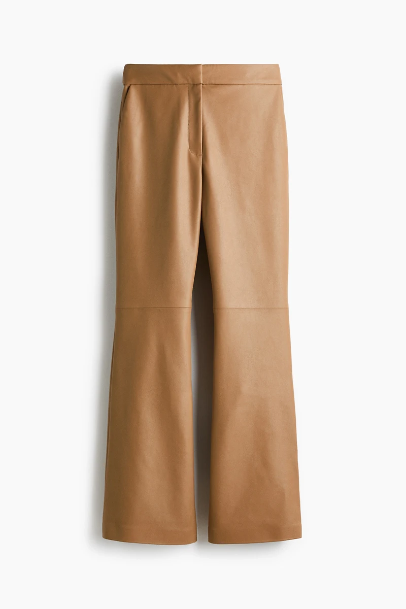 Bootcut Coated Pants