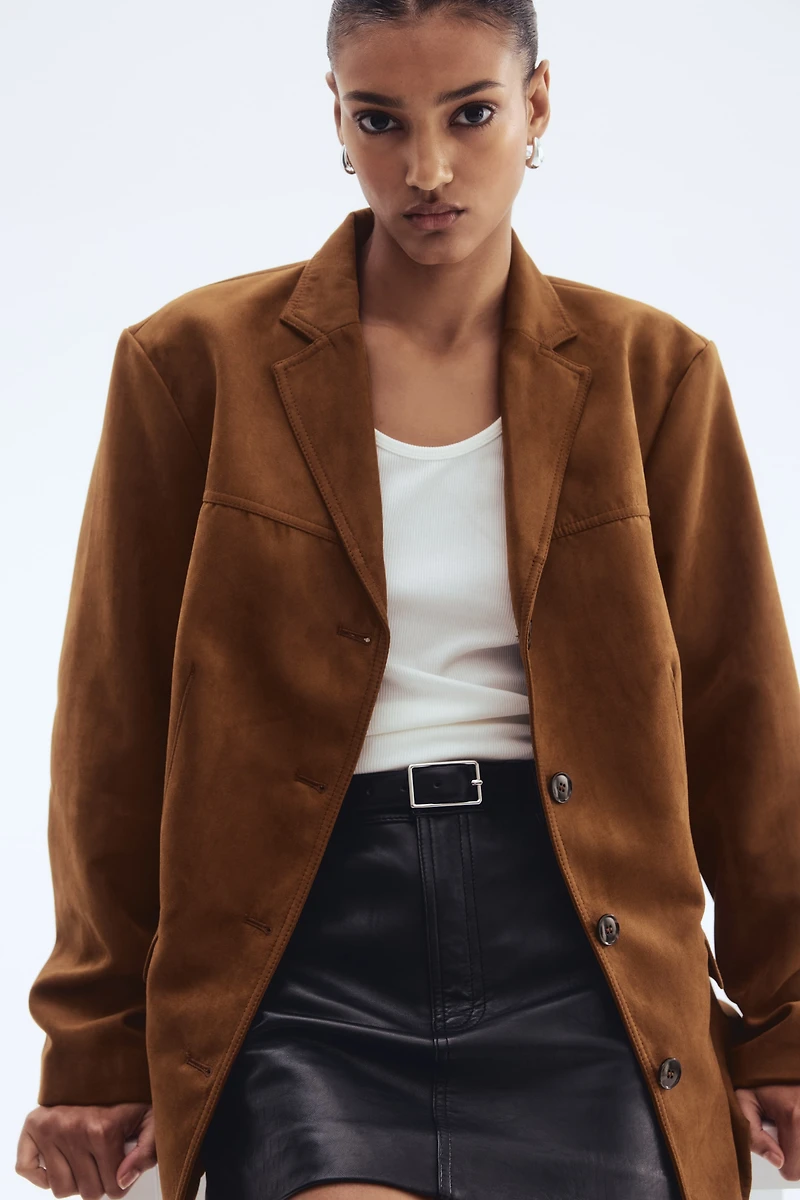 Blazer à fermeture droite