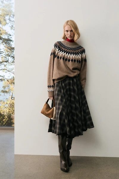 Chandail en tricot jacquard