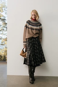 Chandail en tricot jacquard