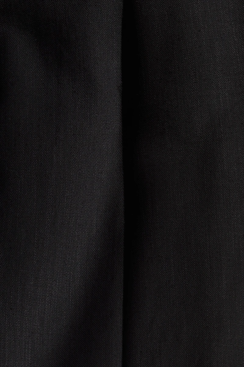 Regular-Fit Linen-Blend Suit Pants
