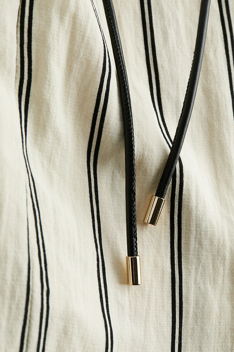 Wrap Dress with Tie Belt