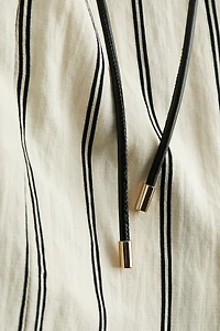 Wrap Dress with Tie Belt