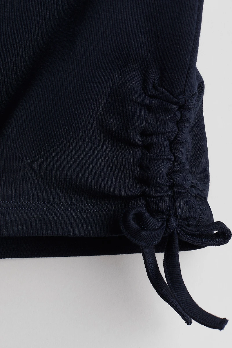 Drawstring-Detail Cotton Top
