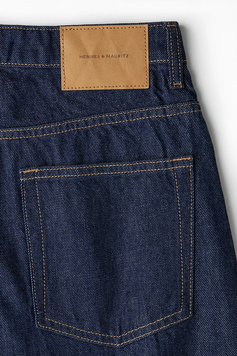 Jean ample taille haute