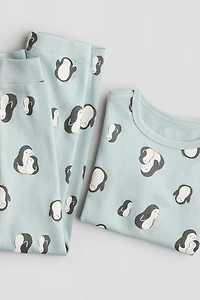 Snug Fit printed cotton pyjamas