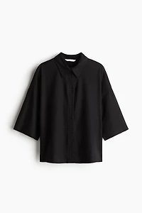 Linen-Blend Shirt