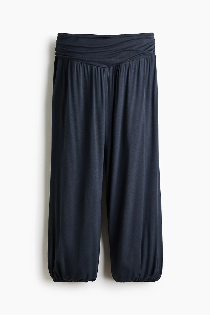 Pantalon en viscose avec jambes ballon