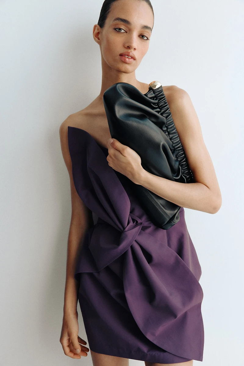 Robe bustier avec détail noué