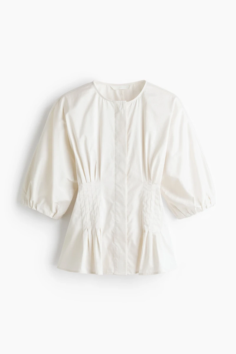 Blouse cintrée en coton