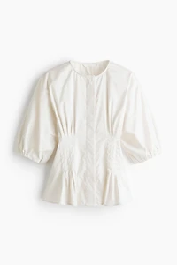 Blouse cintrée en coton