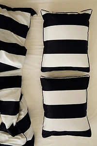 Housse de couette lit double en satinette coton