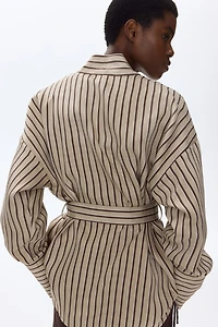 Wrap Top with Tie Belt