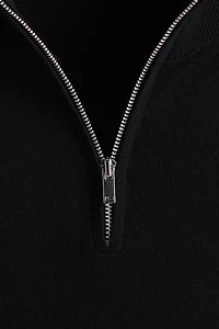 Regular-Fit Half-Zip Merino Wool Sweater