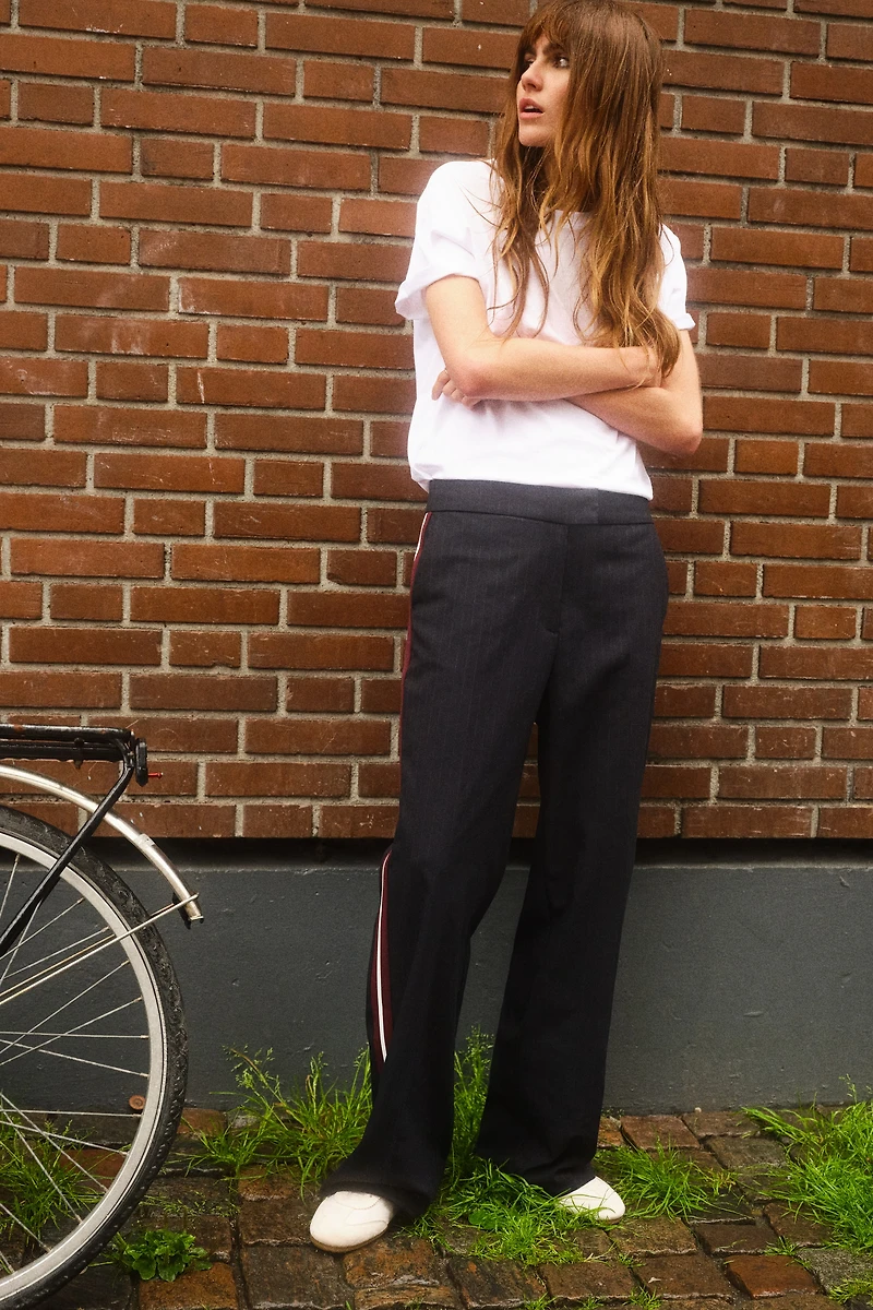 Dress Pants with Side Stripes