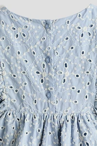 Eyelet-Embroidered Cotton Dress