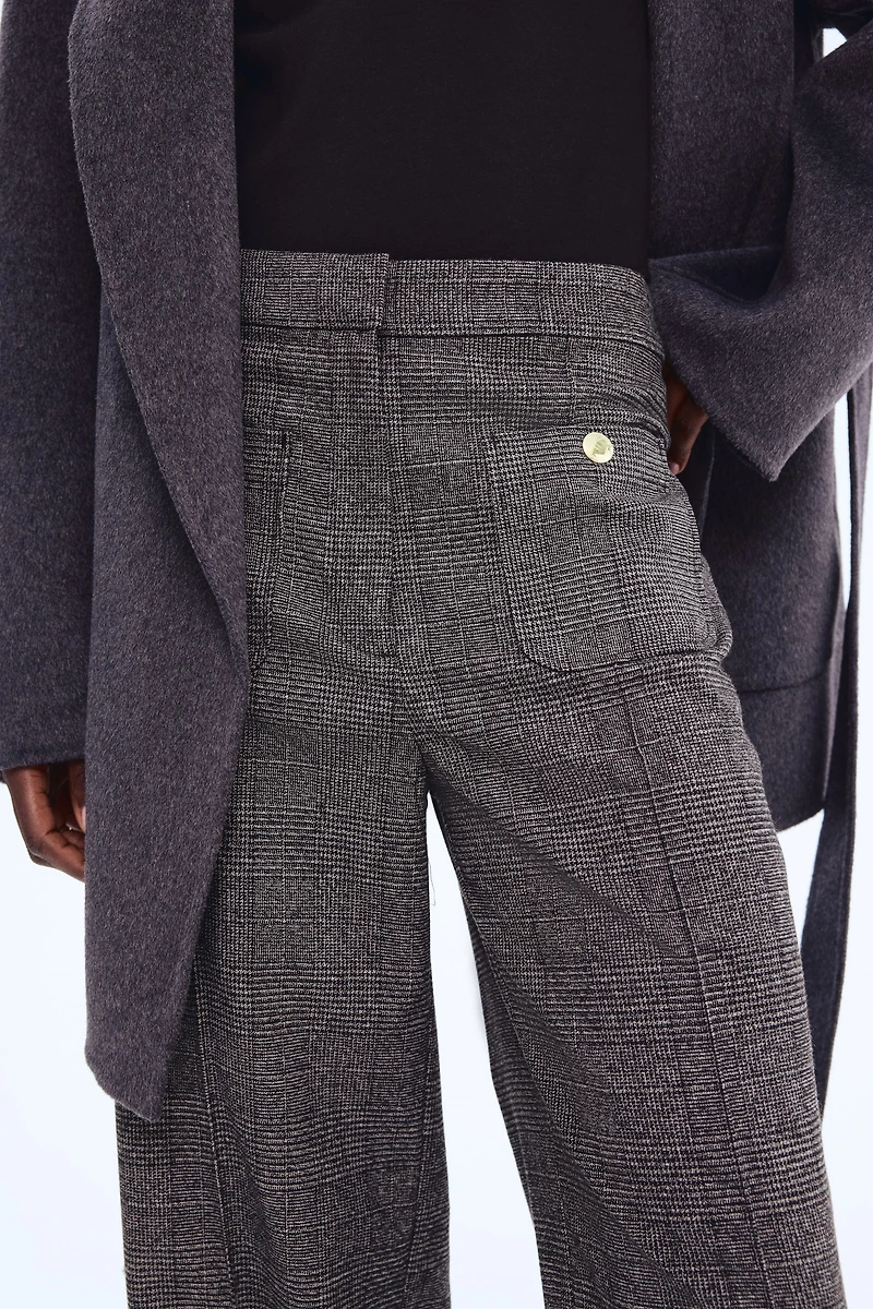 Pantalon à plis