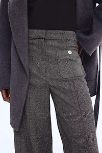 Pantalon à plis