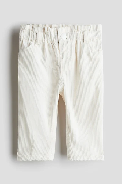 Pantalon en velours de coton côtelé