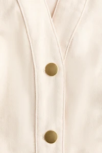 Short-Sleeved Denim Dress