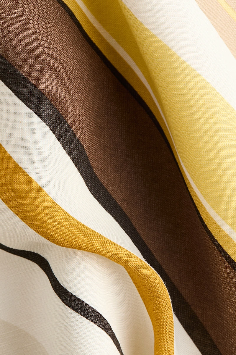 Sleeveless Linen-Blend Dress