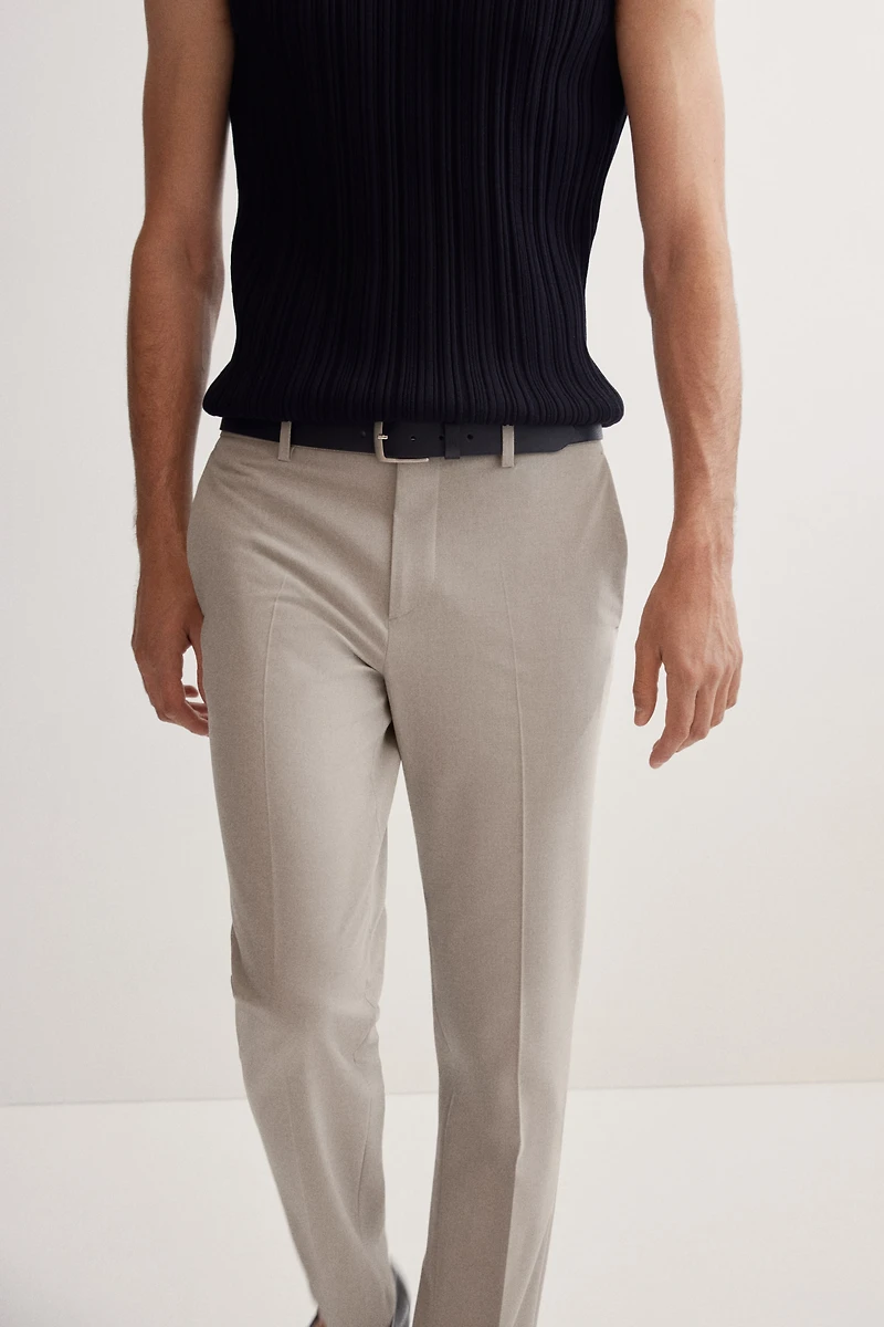 Slim-Fit Tailored Pants