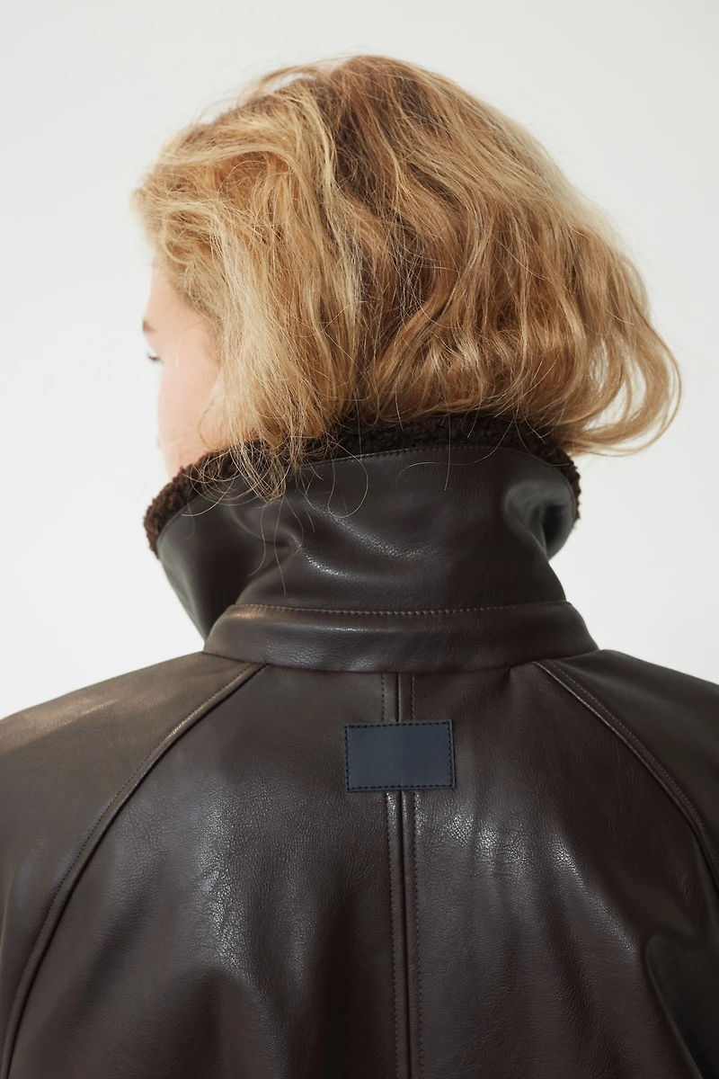 Veste avec col en polar