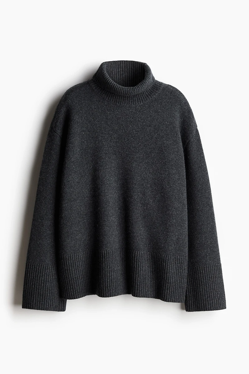 Cashmere-Blend Turtleneck Sweater