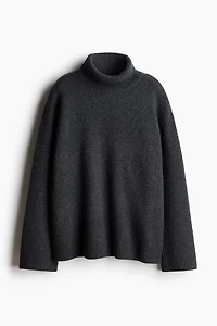 Cashmere-Blend Turtleneck Sweater