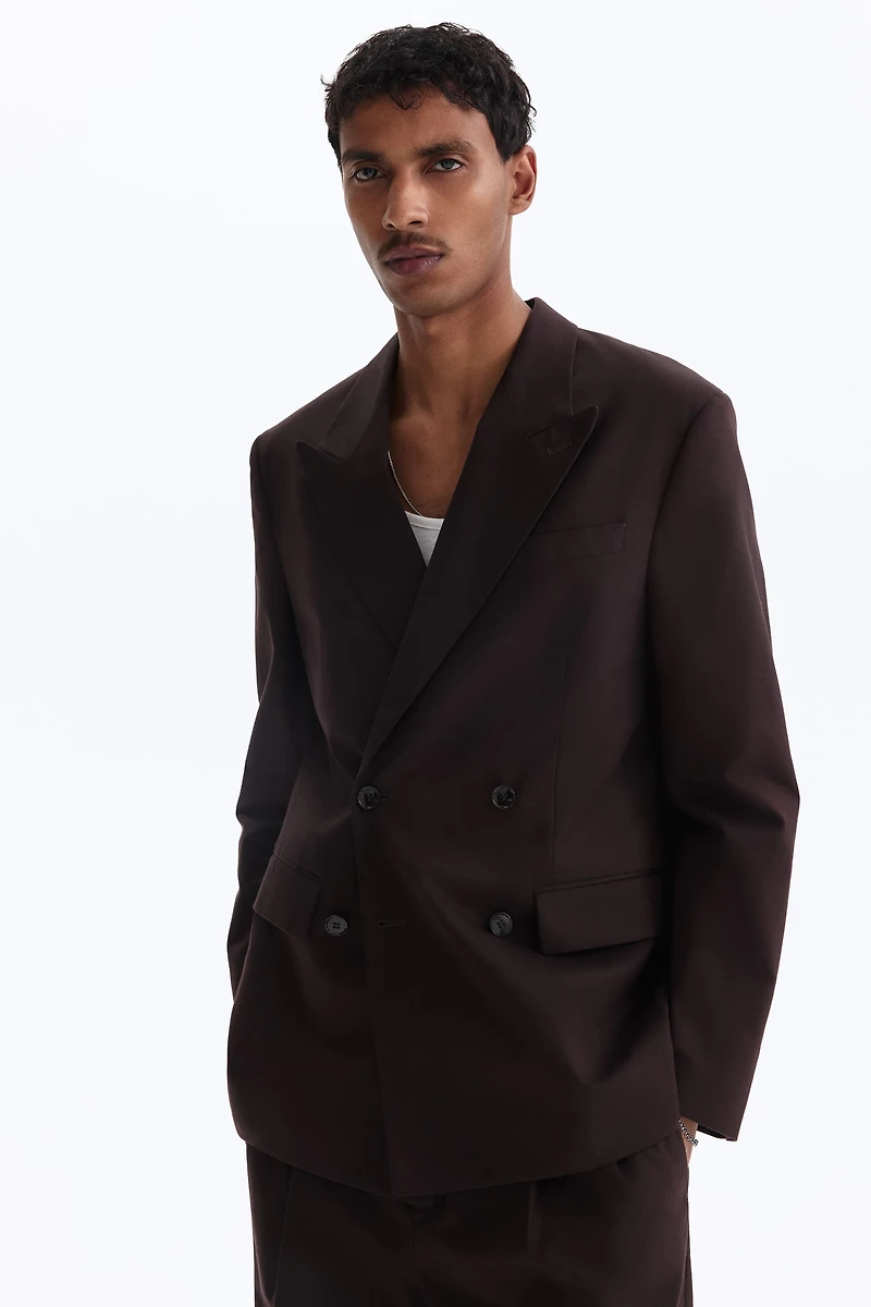 Relaxed-Fit Double-Breasted Blazer