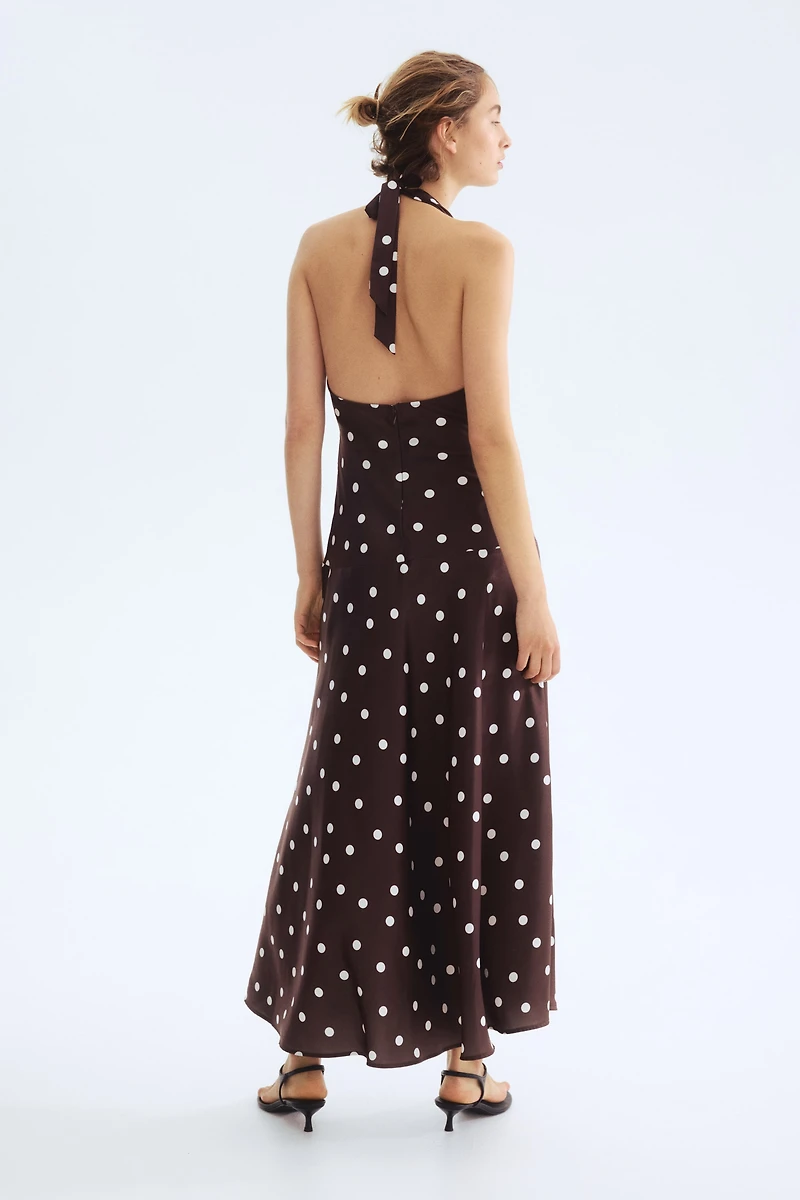 Draped Halterneck Dress