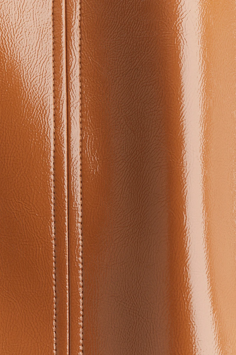 Coated Pencil Skirt