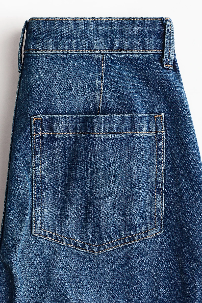 Jean large taille haute