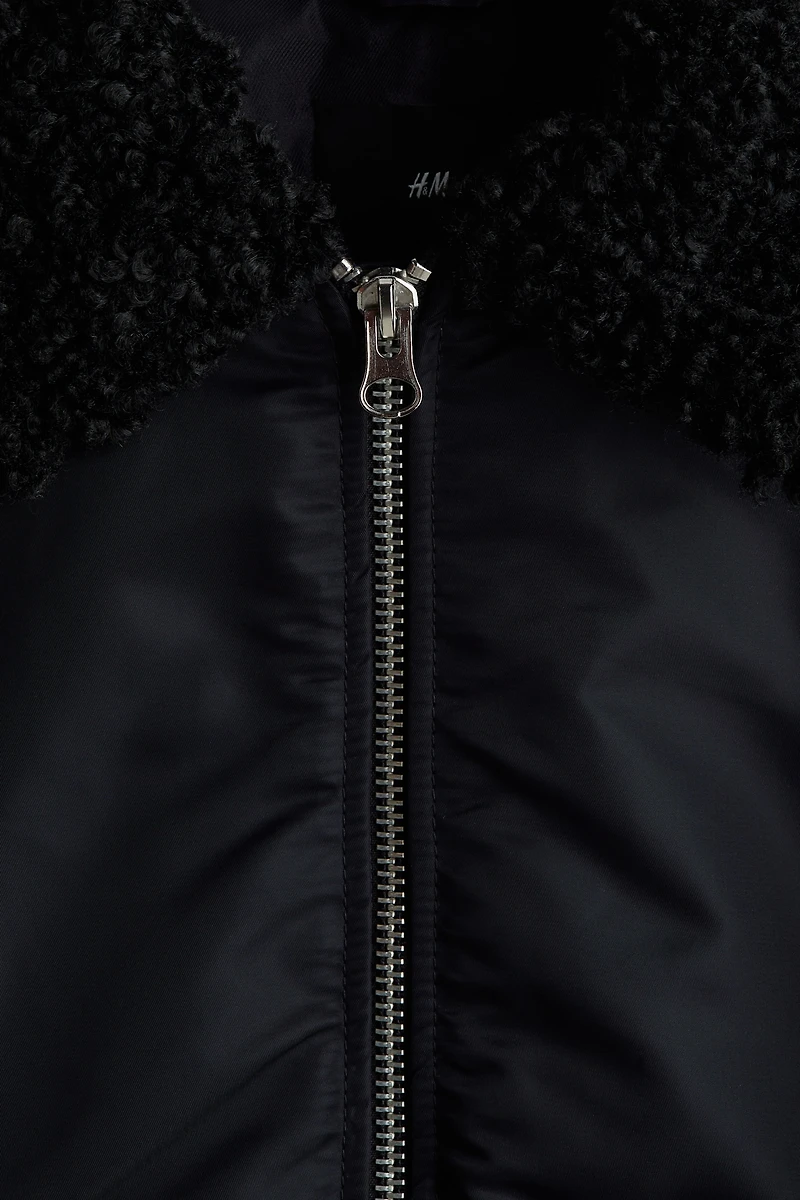 Blouson d'aviateur ample en nylon