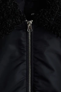 Blouson d'aviateur ample en nylon