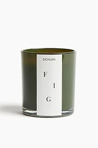 Bougie parfumée dans un pot en verre