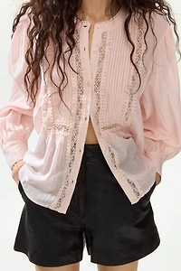 Blouse with Pintucks