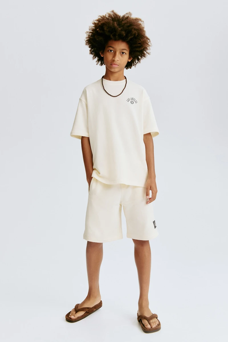 2-Piece Sweatshirt and Sweatshorts Set