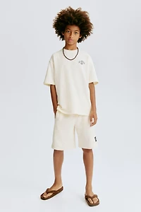 2-Piece Sweatshirt and Sweatshorts Set