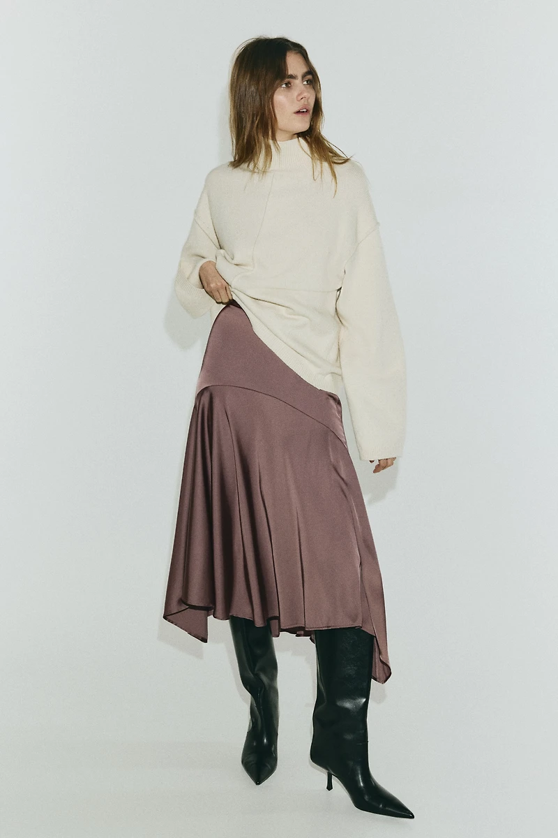 Satin Twill Skirt