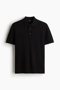 Slim-Fit Textured Polo Shirt
