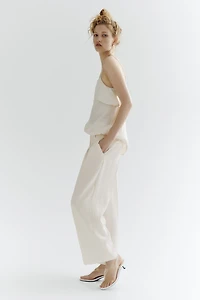 Ankle-Length Twill Pants