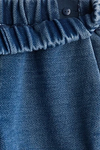 Denim-Look Cotton Joggers