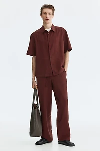 Relaxed-Fit Textured Pants