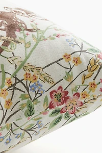 Housse de coussin en coton à motif