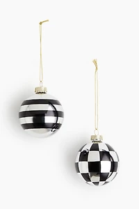 2-Pack Patterned Ornaments