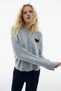 Motif-Detail Sweater